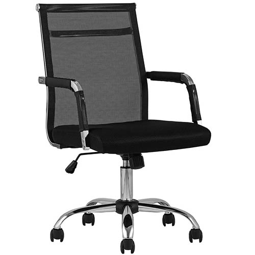 Кресло офисное TopChairs Clerk, черное УТ000001928